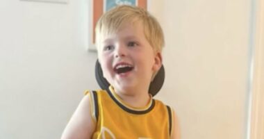 My son nearly died from the flu and had to relearn how to walk... as new 'super' strain causes child hospitalizations to rise