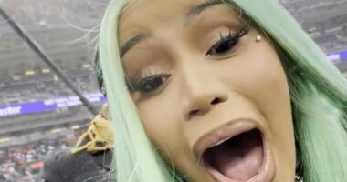 NFL fans slam 'annoying' Cardi B as she celebrates wildly after boyfriend Stefon Diggs' Patriots reach Super Bowl