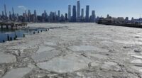 NYC suspends ferries as Hudson and East River begin to FREEZE OVER