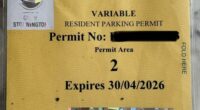 Olivia Stiles' paper permit used to allow her to park outside her home for free.