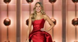 Nikki Glaser takes swings at CBS and Leo, goes gentle on Julia in Golden Globes monologue