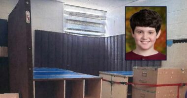 'No more angry bear': 11-year-old begged for 'mommy' while being confined in 'makeshift classroom prison' before banging head on floor and dying, lawsuit says