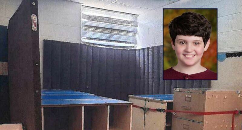 'No more angry bear': 11-year-old begged for 'mommy' while being confined in 'makeshift classroom prison' before banging head on floor and dying, lawsuit says