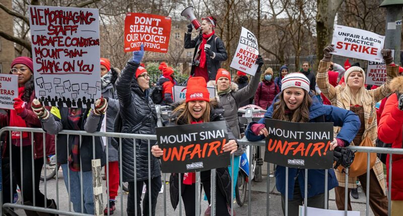 Nurses at New York City's largest hospitals prepare mass strikes