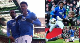 Old Firm hero Youssef Chermiti is now targeting a title charge after his double helps turn the tables on hapless rivals