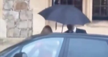 One's behind the wheel... in heels! Kate leaves fans stunned with her down-to-earth nature as she's spotted driving herself to glitzy reception at Windsor Castle