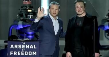 Pete Hegseth makes oddball Star Trek joke while hyping the Defense Dept's non-'woke' AI alongside Elon Musk