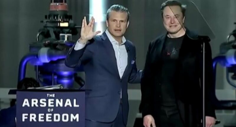 Pete Hegseth makes oddball Star Trek joke while hyping the Defense Dept's non-'woke' AI alongside Elon Musk