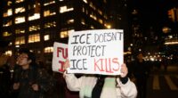 Photos from the anti-ICE march in New York