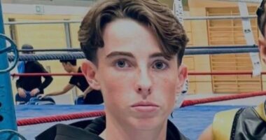 Pictured: Boxer, 18, who died trying to save his pal in Swiss bar fire