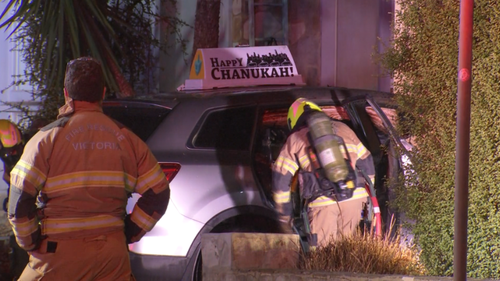 A Rabbi's car displaying Hanukkah decorations has been firebombed in a Christmas morning attack in Melbourne.