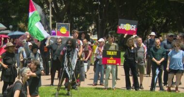 Hyde Park is the traditional starting point for the Invasion Day rally.