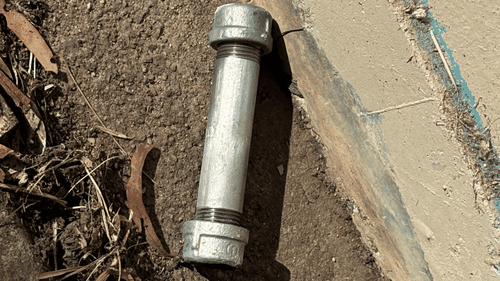 The bombs have been found on the side of the road in Belconnen.