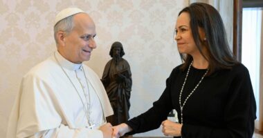 Pope Leo XIV meets with Venezuelan opposition leader María Corina Machado in a surprise audience