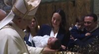 Pope Leo baptizes 20 infants in a tradition marking the end of the Christmas season