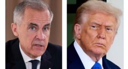 President Donald Trump threatens Canada with 100% tariff over its China trade deal, escalates feud with Prime Minister Mark Carney