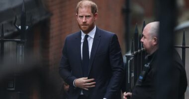 Prince Harry arrives at High Court for trial against the Daily Mail