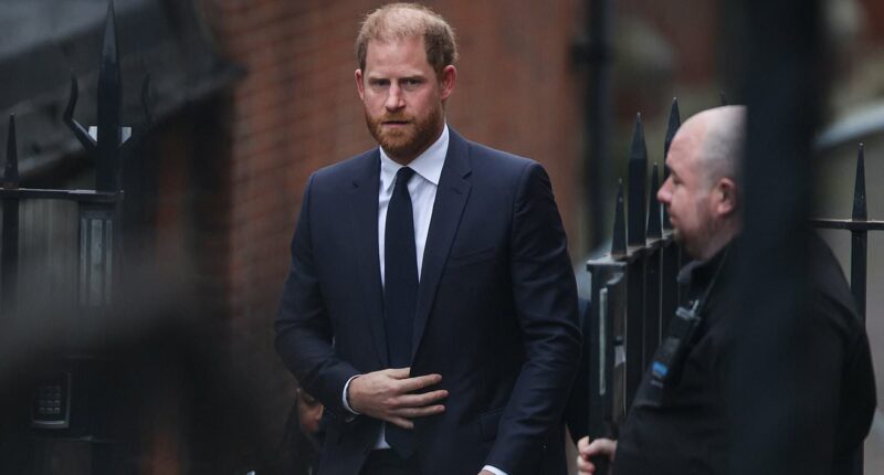 Prince Harry arrives at High Court for trial against the Daily Mail