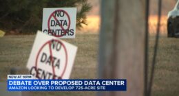 Proposed Amazon data center near Hobart, Indiana residential area sparks debate at city meeting
