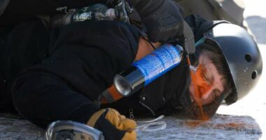 Protesters demand immigration agents leave Minneapolis after man is shot and killed during crackdown