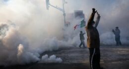 Protesters demand immigration agents leave US city after man shot dead