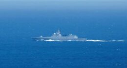 Russia sends navy ships to guard sanctioned oil tanker