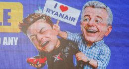 Ryanair's Michael O'Leary goads Elon Musk with 'Big "Idiot" Sale' as pair continue to trade insults after Tesla boss called for him to be sacked for refusing to use Starlink on flights