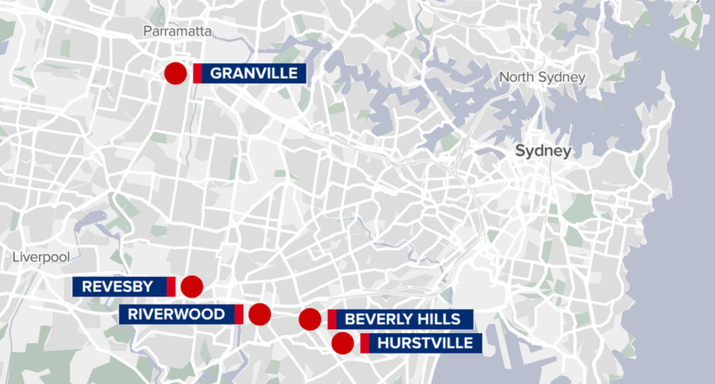Seven men charged as police seize firearms and $3m worth of drugs connected to Sydney crime syndicate