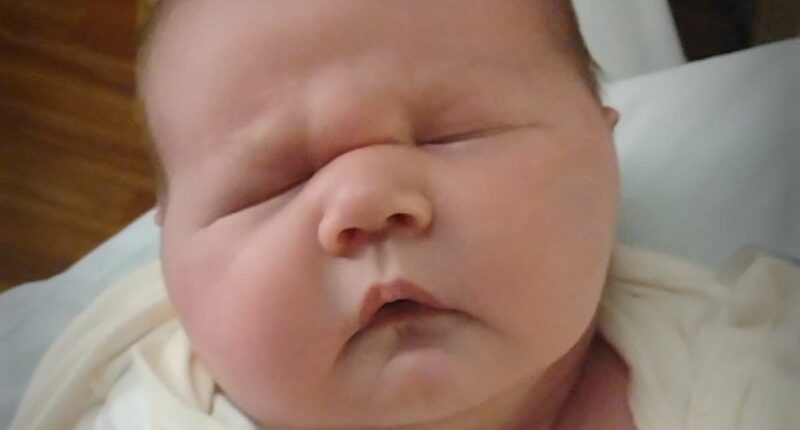 Shock as mother delivers GIANT 'bowling ball' baby who weighs 13lbs and is the same size as a THREE MONTH old