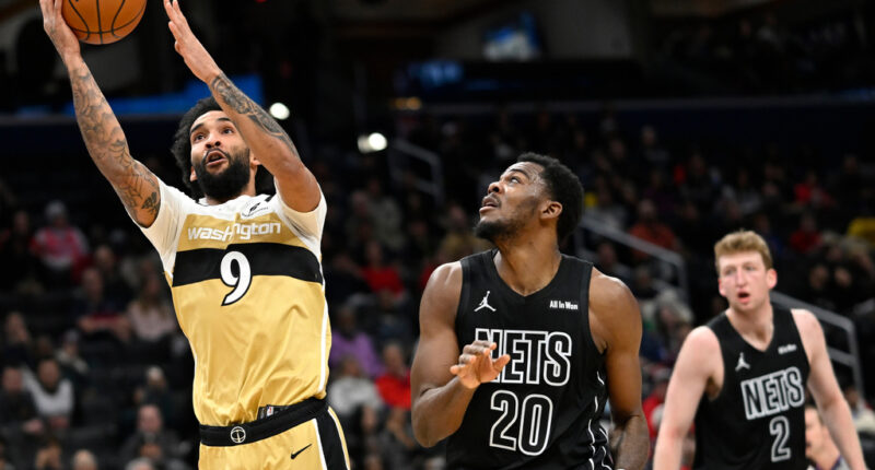 Shorthanded Nets drop third straight, fall to Wizards 119-99
