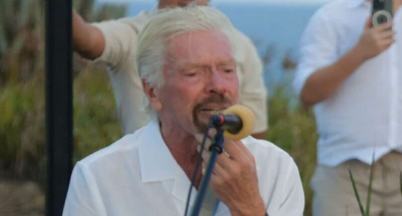 Sir Richard Branson celebrates late wife Joan's life