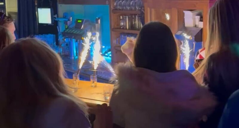 Sparklers that caused Swiss tragedy seen being used in wooden bar