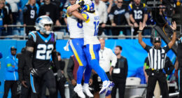 Stafford’s late TD pass to Parkinson lifts the Rams past the Panthers 34-31 in the wild-card round