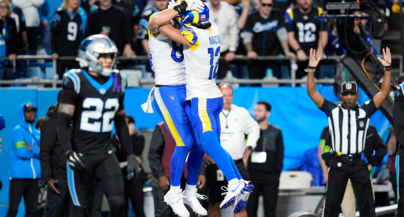 Stafford’s late TD pass to Parkinson lifts the Rams past the Panthers 34-31 in the wild-card round