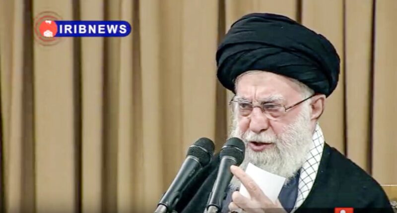 Supreme leader accuses protesters of acting for Trump