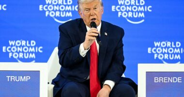 'T-Rex' Trump devours European leaders in Davos over Greenland