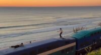 Teens arrested for surfing atop iconic California train