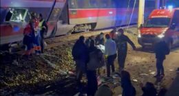 Ten dead and 100 injured after high-speed trains derail in Spain