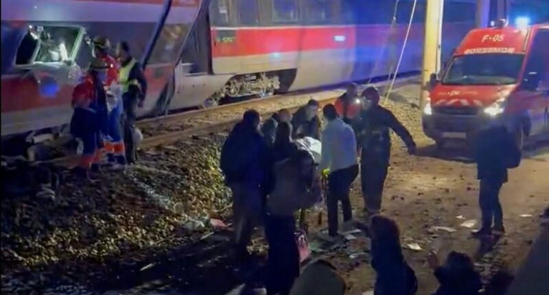 Ten dead and 100 injured after high-speed trains derail in Spain