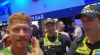 Tennis super fan who went viral for Emma Raducanu support is EVICTED from Australian Open by police during Alex de Minaur match