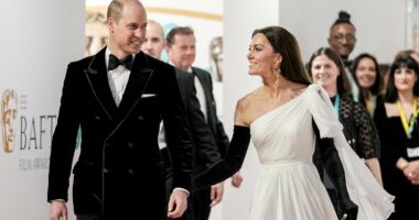 The cheeky moment Kate Middleton 'broke a royal rule' by giving Prince William a playful 'love tap' - how the 'flirty dare' showed the future Queen 'is no royal doormat'