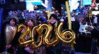 Times Square rings in the New Year with confetti-filled celebration
