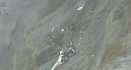 Tourist helicopter vanishes over Japan volcano - wreckage 'in crater'