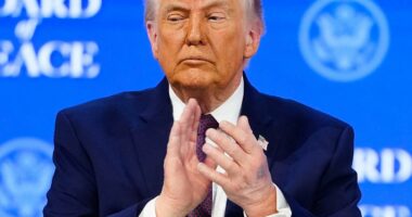 Trump describes moment that resulted in severe bruise on hand