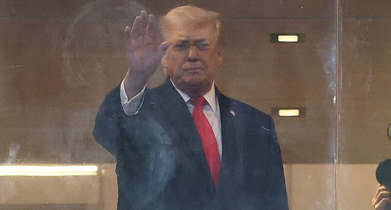 Trump enjoys night out with Ivanka and Kai at college football final