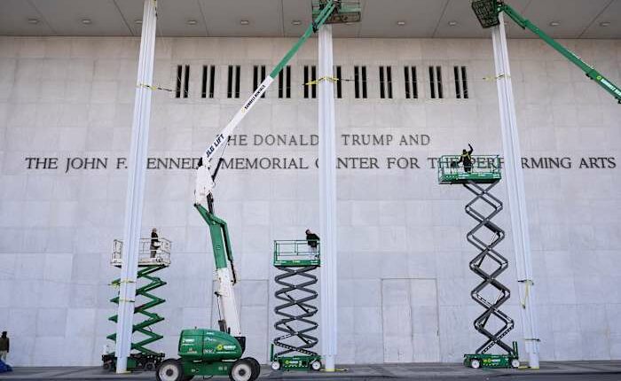 Trump may have his name on the building but it's still the Kennedy Center to Congress