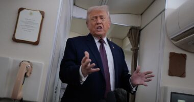 Trump rages after 'radical left' group attempts to block his new $300M ballroom as he sidesteps Minnesota shooting