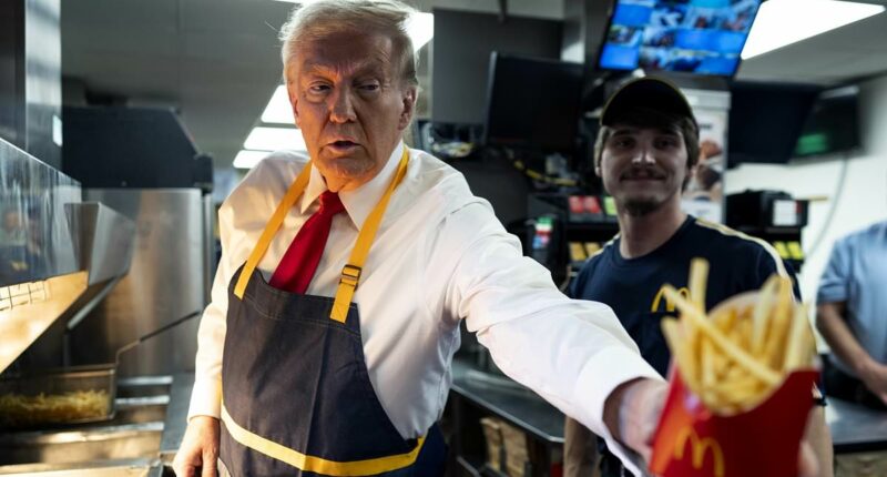 Trump's jaw-dropping McDonald's order goes viral amid health alarm