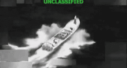 GIF image of a boat exploading