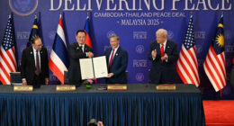 US will provide $45 million in aid to Thailand and Cambodia in a bid to ensure regional stability